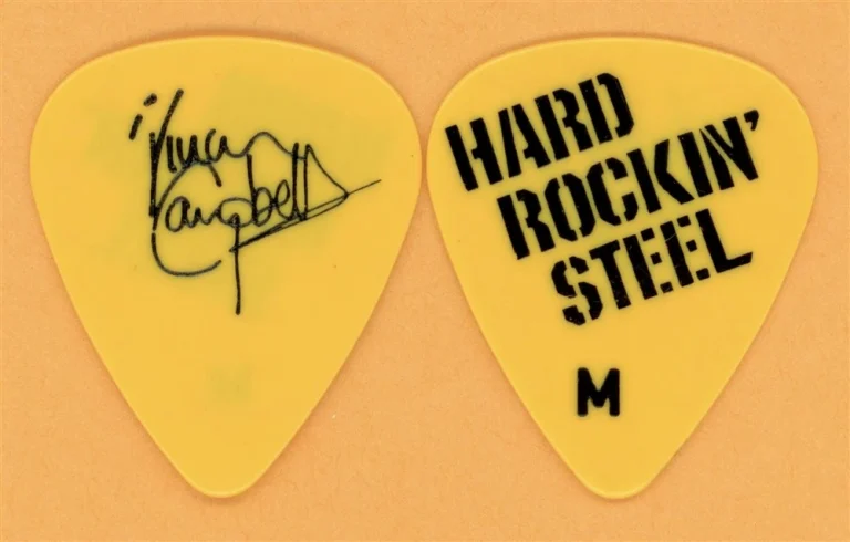 Whitesnake Vivian Campbell Hard Rockin' Steel (SMALL M) Guitar Pick - 1986 Tour