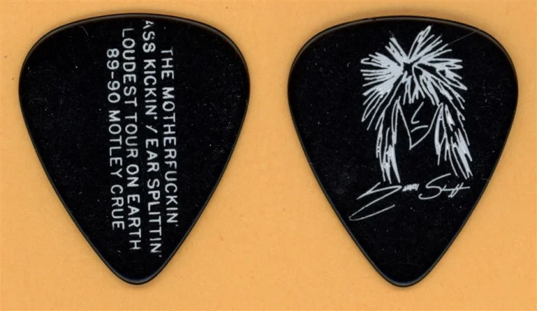 Motley Crue Nikki Sixx Vintage Guitar Pick - 1989 Dr. Feelgood Tour