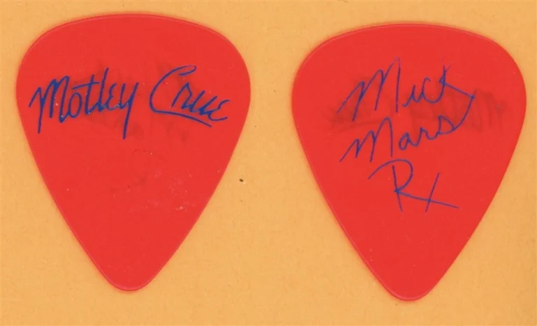 Motley Crue Mick Mars Vintage Guitar Pick - 1989 Dr. Feelgood Tour