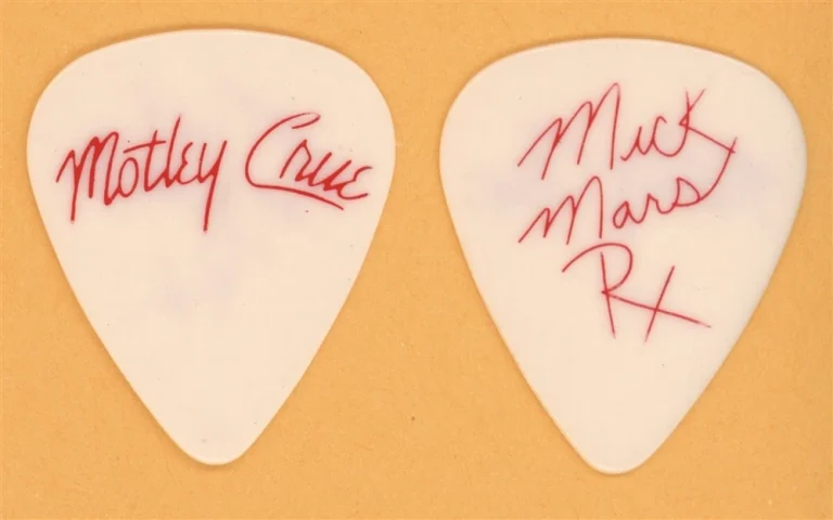 Motley Crue Mick Mars Vintage Guitar Pick - 1989 Dr. Feelgood Tour