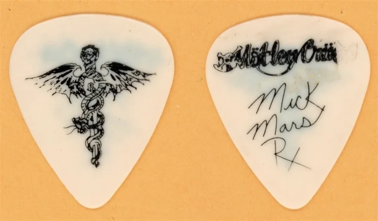 Motley Crue Mick Mars Vintage Guitar Pick - 1989 Dr. Feelgood Tour