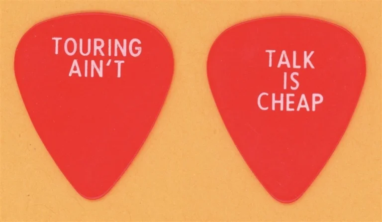 Rolling Stones Keith Richards Vintage Guitar Pick - 1988 Talk is Cheap Tour