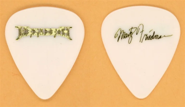 Megadeth Marty Friedman Vintage Guitar Pick - 1990 Rust In Peace Tour