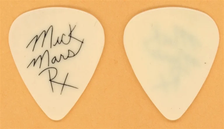 Motley Crue Mick Mars Misprint Vintage Guitar Pick - 1989 Dr. Feelgood Tour