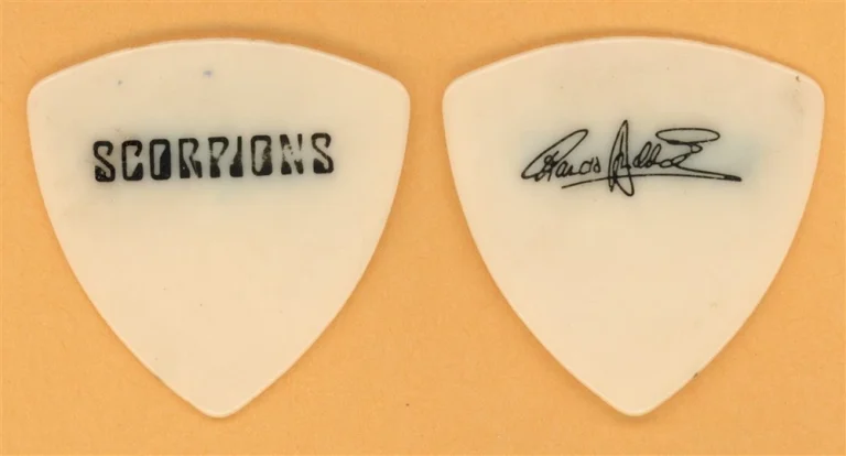 Scorpions Francis Buchholz Vintage Guitar Pick - 1981 Blackout Tour