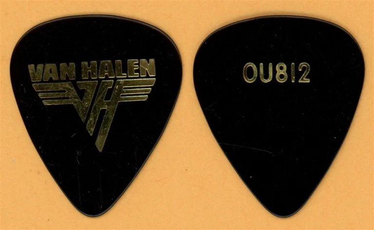 Van Halen EVH Gold/Black Vintage Guitar Pick - 1988 0U812 Tour