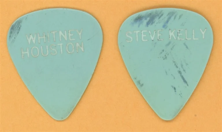 Whitney Houston Steve Kelly Vintage Guitar Pick - 1987 Moment of Truth Tour