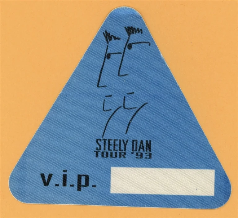Steely Dan 1993 Concert Tour VIP Backstage Pass
