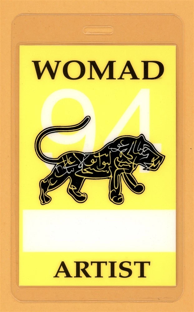 Peter Gabriel 1994 Midnight Oil Womad Arts Tour Artist Laminated Backstage Pass