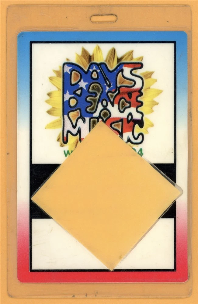 Woodstock 1994 Concert w/ Bob Dylan Aerosmith Metallica Laminated Backstage Pass