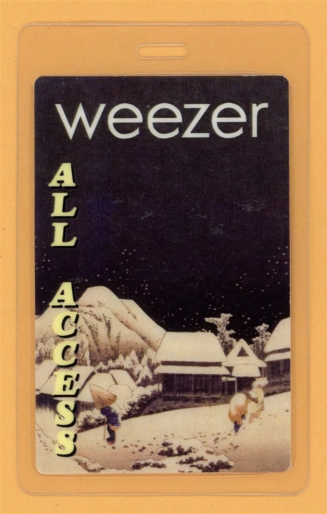 Weezer 1996 Pinkerton Tour All Access Laminated Backstage Pass