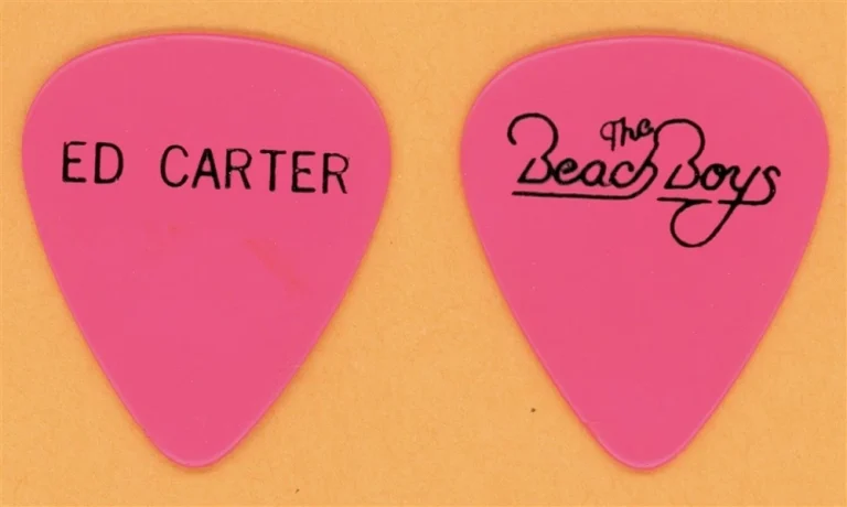 Beach Boys Ed Carter Vintage Guitar Pick - 1989 Still Cruisin Tour