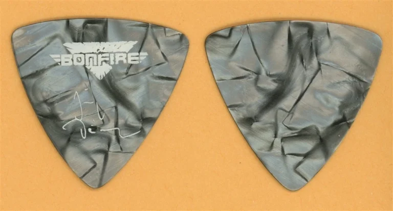 Bonfire Hans Ziller Vintage Guitar Pick - 1991 Knock Out Tour