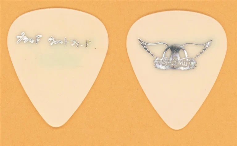 Aerosmith Brad Whitford Vintage Guitar Pick - 1989 Pump Tour
