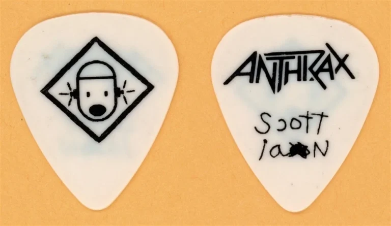 Anthrax Scott Ian Vintage Guitar Pick - 1993 Sound of White Noise Tour