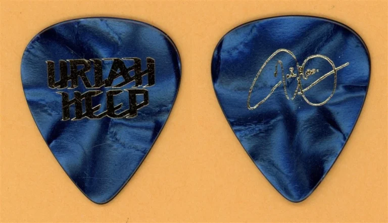 Uriah Heep Mick Box Vintage Guitar Pick - 1991 Different World Tour