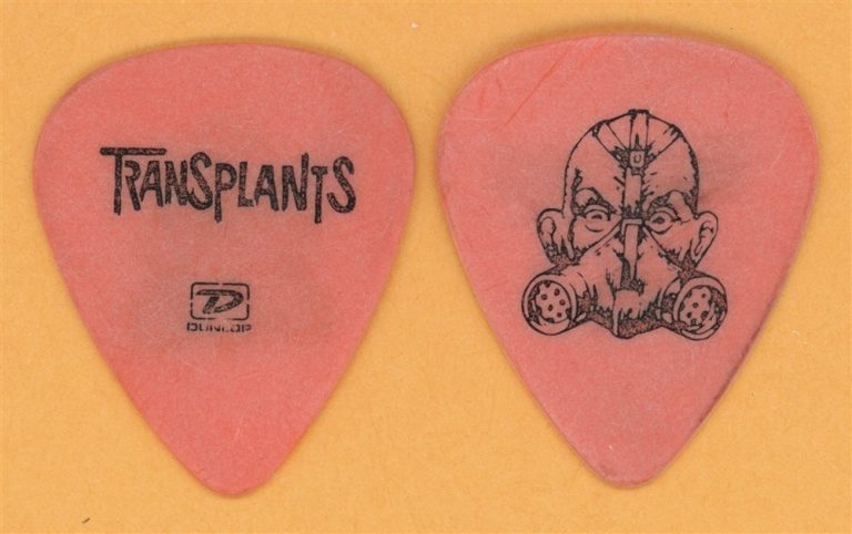 Transplants Rob Aston Blink 182 Vintage Guitar Pick - 2005 Haunted Cities Tour