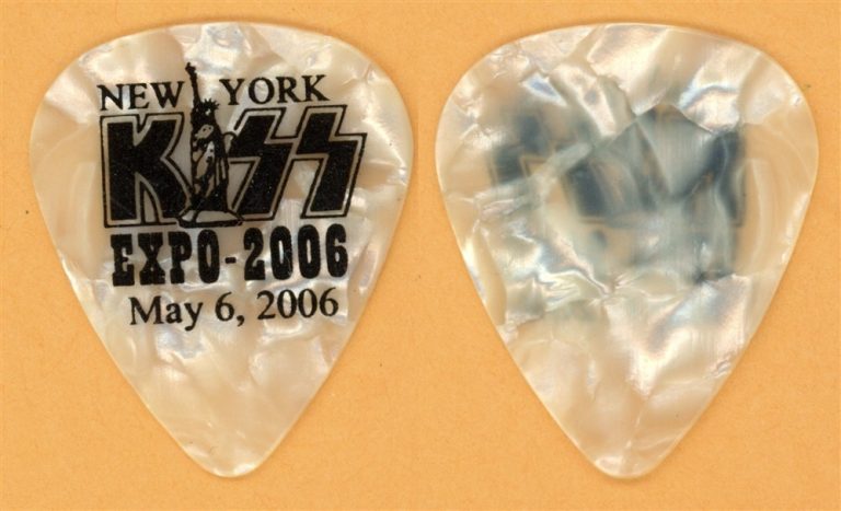 Kiss Paul Ace Gene Peter May 6th Vintage Tour Guitar Pick - 2006 NY EXPO Promo