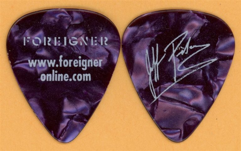 Foreigner Jeff Pilson Dokken Vintage Tour Guitar Pick