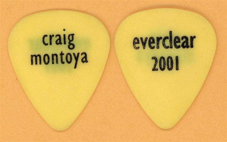 Everclear Craig Montoya Vintage Guitar Pick - 2001 US Tour