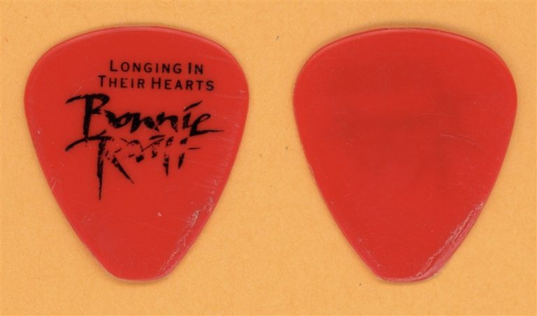 Bonnie Raitt Vintage Guitar Pick - 1993 Loging In Their Hearts Tour - Stage Used
