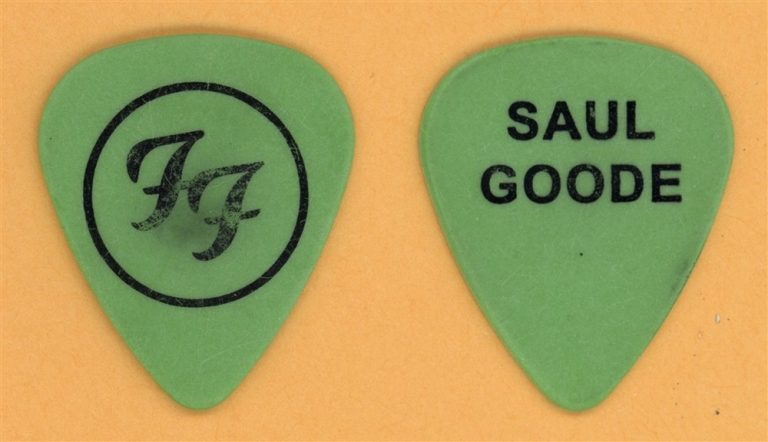 Foo Fighters Saul Goode Vintage Tour Guitar Pick - Stage Used