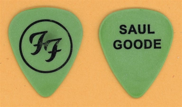 Foo Fighters Saul Goode Vintage Tour Guitar Pick - Stage Used