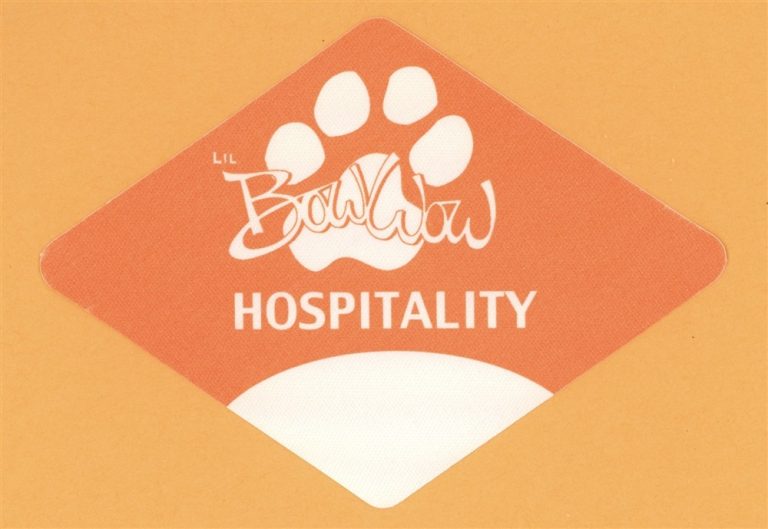 Bow Wow 2000 Beware of Dog Concert Tour HOSPITALITY Backstage Pass