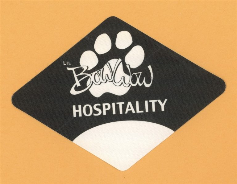 Bow Wow 2000 Beware of Dog Concert Tour HOSPITALITY Backstage Pass