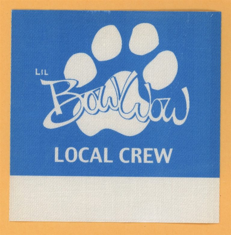 Bow Wow 2000 Beware of Dog Concert Tour LOCAL CREW Backstage Pass