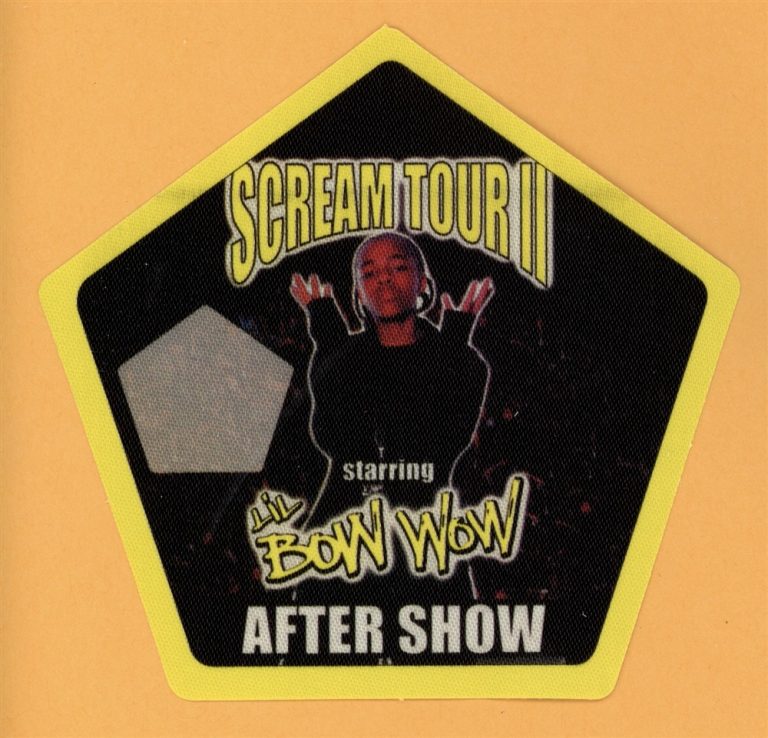 Bow Wow 2003 Scream Tour II Concert Tour AFTER SHOW Backstage Pass