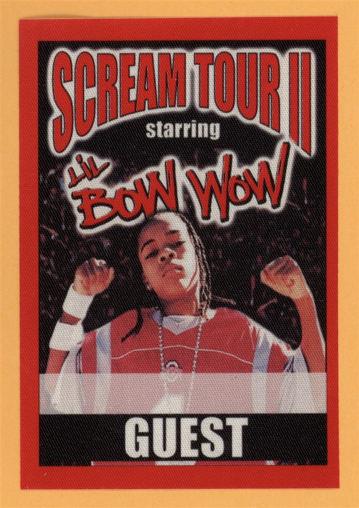 Bow Wow 2003 Scream Tour II Concert Tour GUEST Backstage Pass