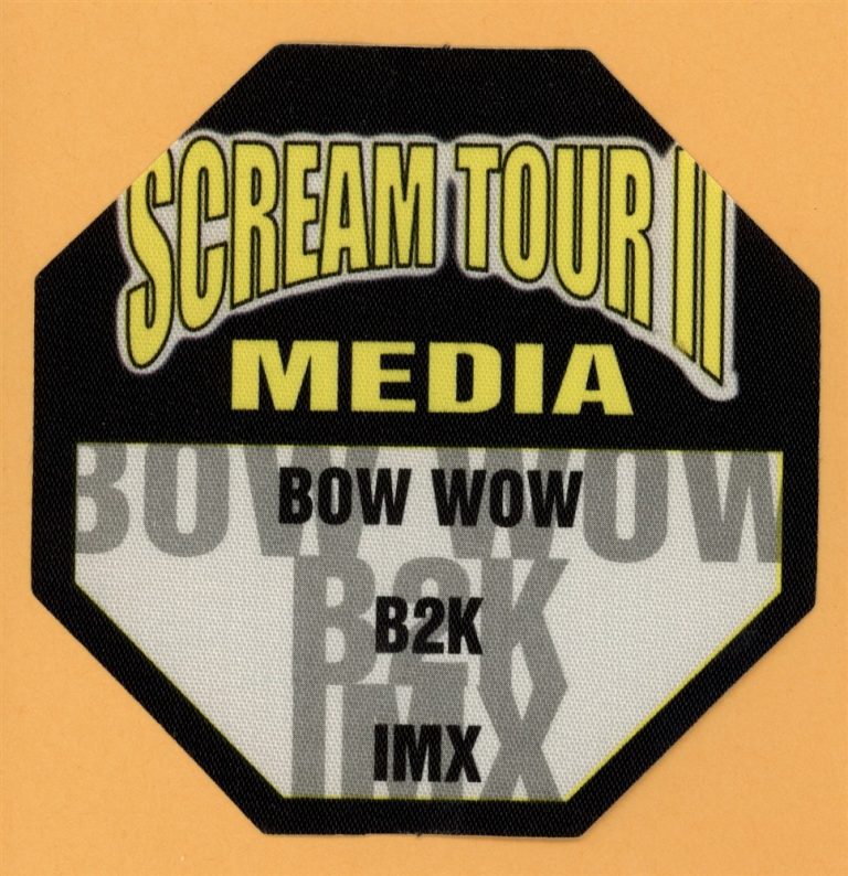 Bow Wow 2003 Scream Tour II Concert Tour MEDIA Backstage Pass