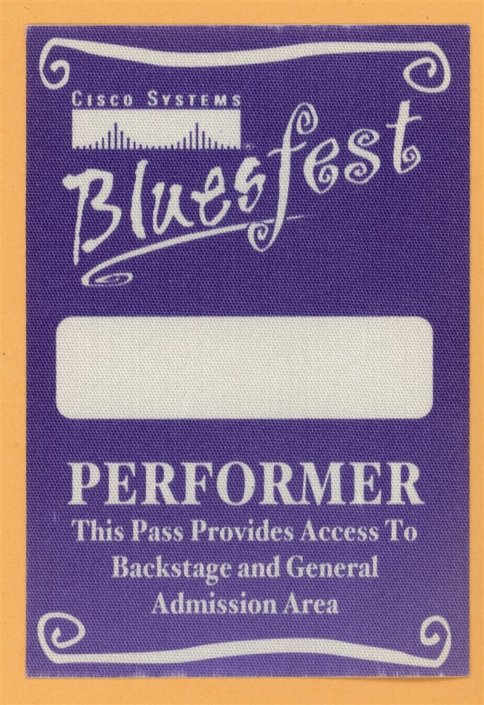 Emmylou Harris 2001 Bluesfest w/ Ben Harper Concert Tour Backstage Pass