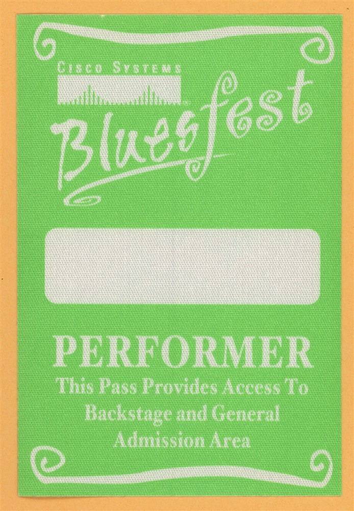 Emmylou Harris 2001 Bluesfest w/ Ben Harper Concert Tour Backstage Pass