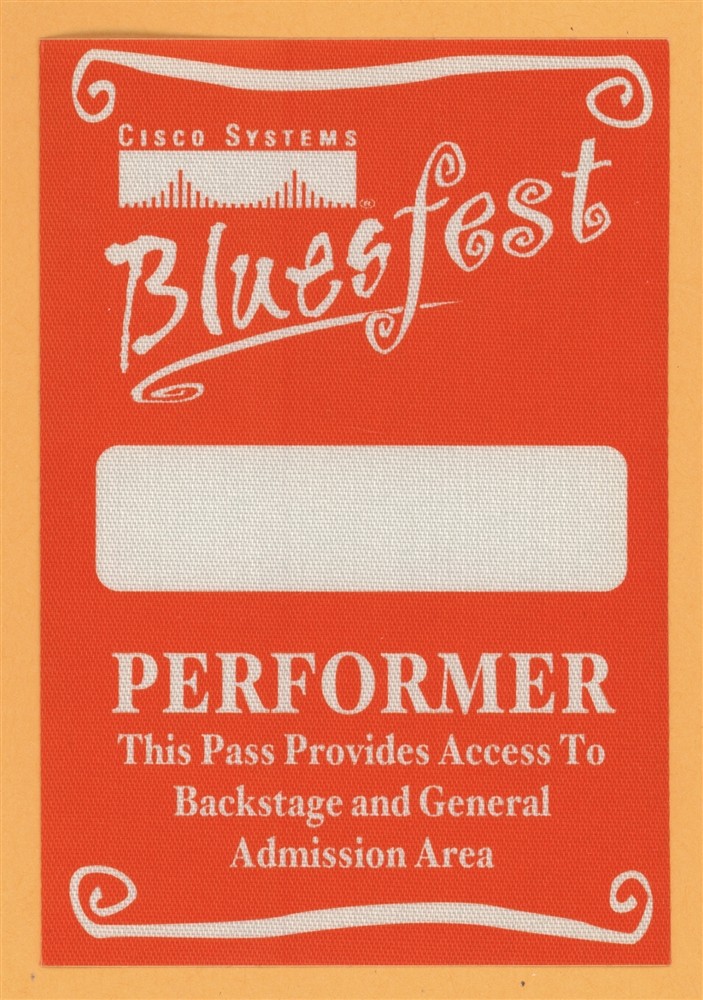 Emmylou Harris 2001 Bluesfest w/ Ben Harper Concert Tour Backstage Pass
