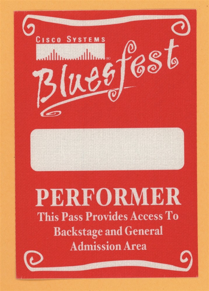Emmylou Harris 2001 Bluesfest w/ Ben Harper Concert Tour Backstage Pass