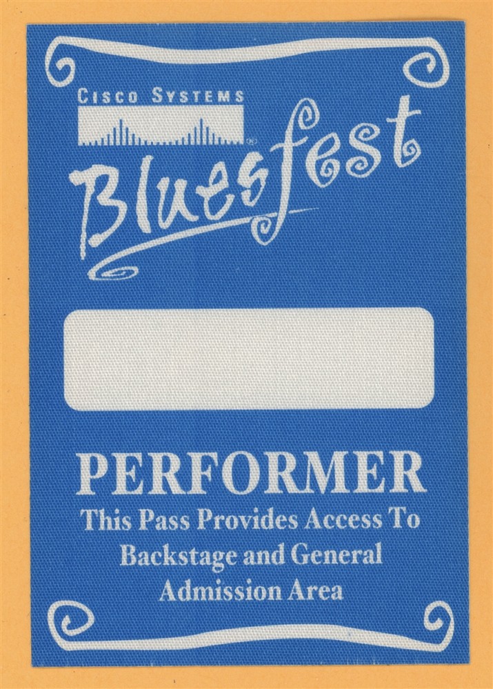 Emmylou Harris 2001 Bluesfest w/ Ben Harper Concert Tour Backstage Pass