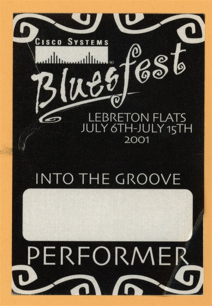 Emmylou Harris 2001 Bluesfest w/ Ben Harper Concert Tour Backstage Pass