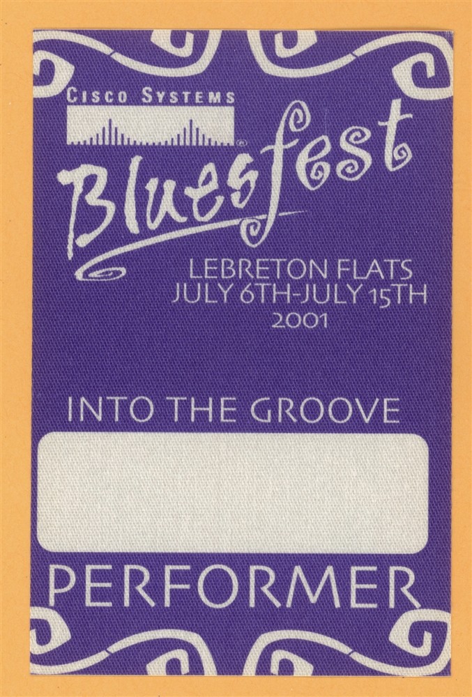 Emmylou Harris 2001 Bluesfest w/ Ben Harper Concert Tour Backstage Pass
