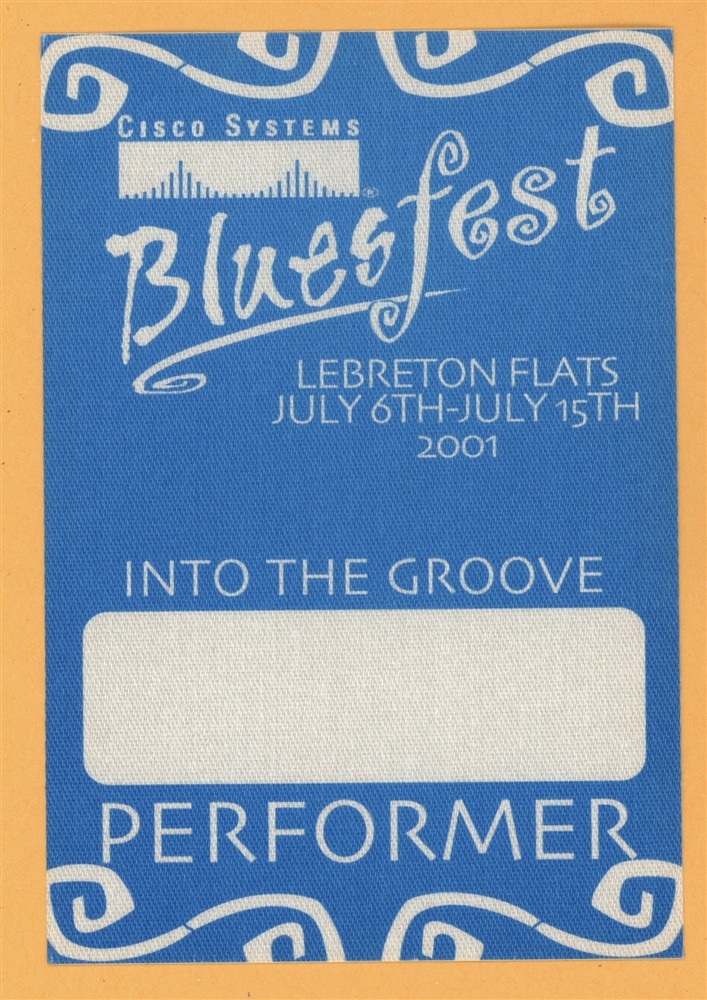 Emmylou Harris 2001 Bluesfest w/ Ben Harper Concert Tour Backstage Pass