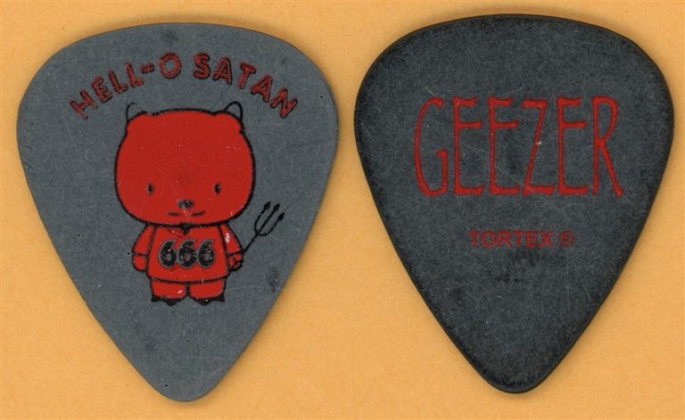 Heaven and Hell Geezer Butler Black Sabbath Vintage Guitar Pick - 2008 US Tour