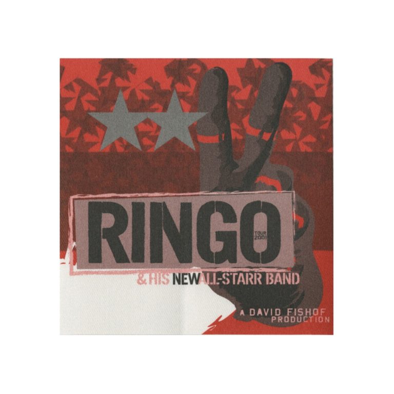Ringo Starr 2001 All-Starr Band Concert Tour Media Backstage Pass