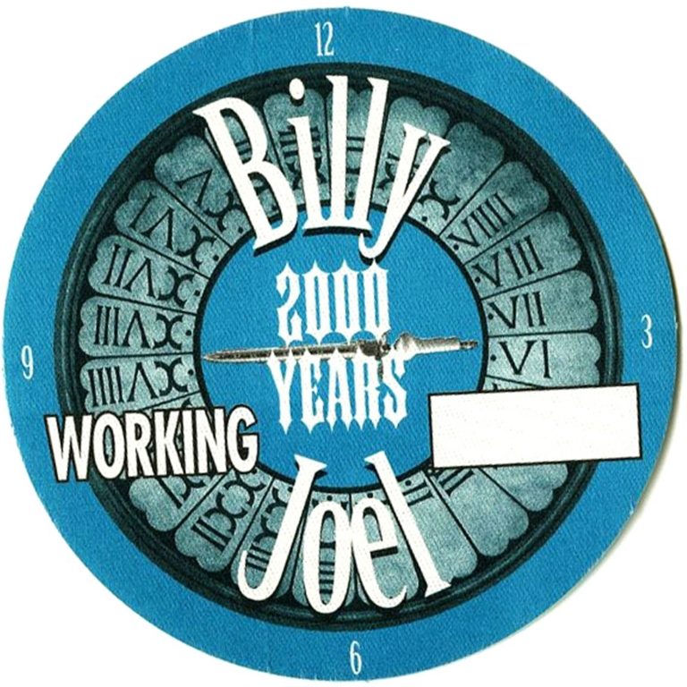 Billy Joel 2000 Years Millennium Concert Tour Working Backstage Pass