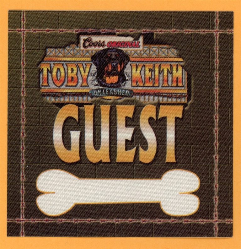 Toby Keith Vintage Tour Backstage Pass #19