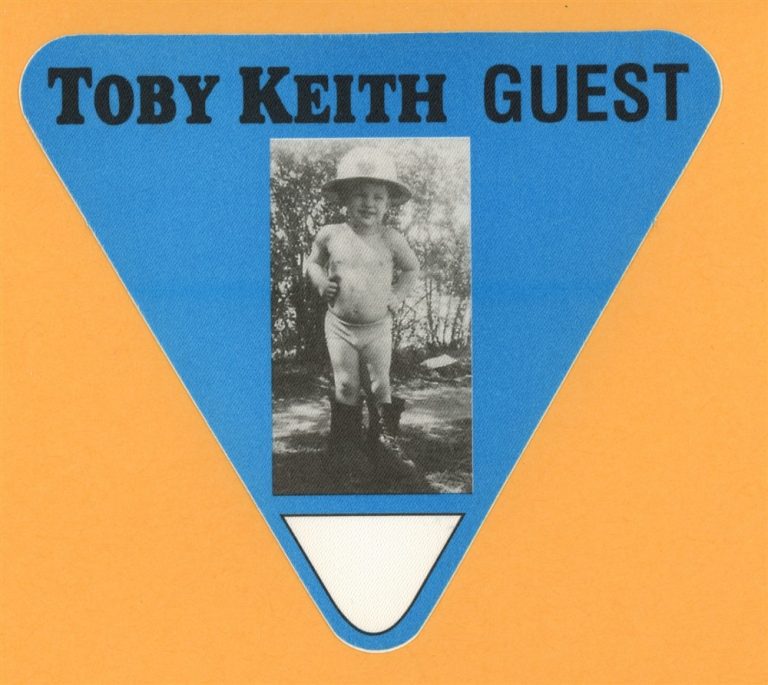 Toby Keith Vintage Tour Backstage Pass #14