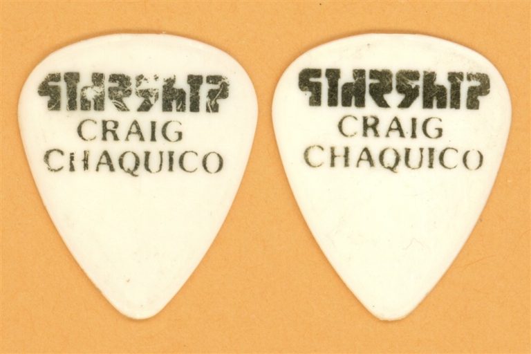 Starship Craig Chaquico Vintage Stage Guitar Pick - 1983 World Tour