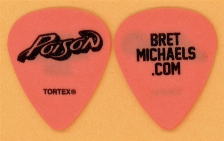 Poison Bret Michaels Vintage Guitar Pick - 2022 Stadium Tour