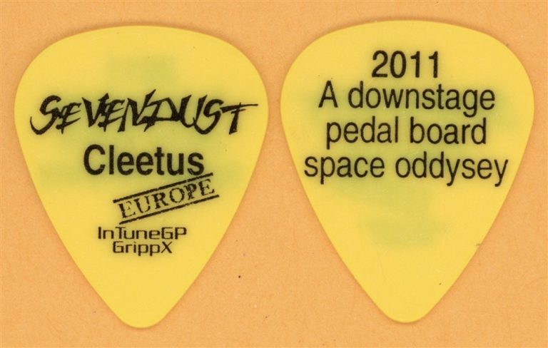 Sevendust Clint Lowery Vintage Guitar Pick - 2011 Cold Day Memory European Tour