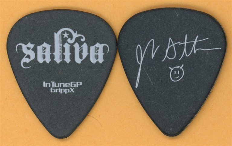 Saliva Jake Stuttavos Vintage Guitar Pick - 2011 Under Your Skin Tour